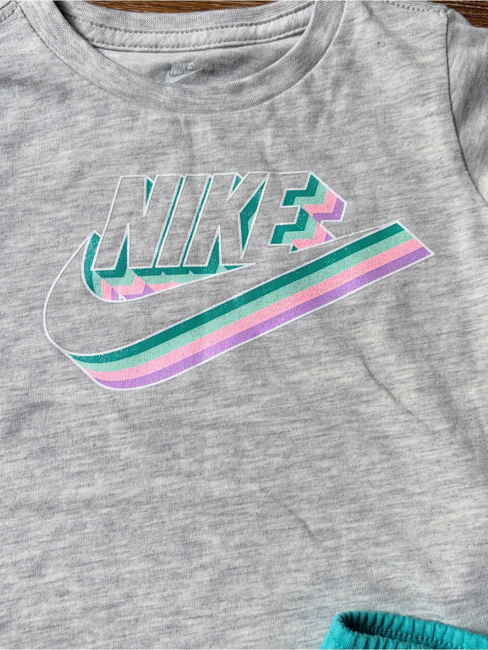 Nike Mixed Size Outfit (3T Top / 2T Shorts) 💜💙 - Picture 2 of 8